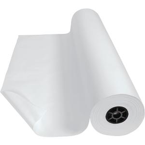 Colorations Dual Surface Paper Roll Classroom Supplies for Arts and Crafts White (36" x 1000') (Item # DSWH)