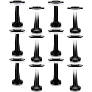 VIHOSE 12 Pcs Black Cordless Table Lamps LED Portable Table Lamp with Touch Sensor 3 Color Dimming up to 15 Hours Rechargeable Battery Desk Light for Restaurant Nursery Living Room