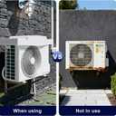 Outdoor AC Condenser Cover for Outside Unit, Mini Split Compressor Cover Condenser Durable 4mm Plastic Universal Top mounting Air Conditioner Protector from Rain, Snow, Sun & Debris