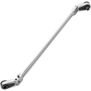 EZRED 4S12L 12-inch Chrome Quarter Stick With Locking Flex Heads, Combination 1/4" Square Drive & Magnetic Bit Drive