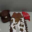 LXKIKMM May's Baby Baby Toddler Boys The Cowboy Romper Halloween Dress up Children's Clothing (12-18 Months, Brown)