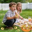 36 Pack 2.4 Inch Golden Easter Eggs, Metallic Plastic Empty Gold Eggs Bulk for Easter Egg Hunt, Easter Basket Stuffers Fillers, Filling Treats and Party Favors