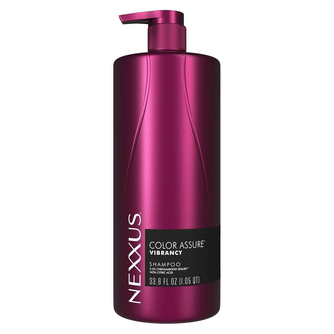 Nexxus Color Assure Shampoo for Vibrancy for Color Treated Hair Powered by Chromabond Sealer with Citric Acid 33.8