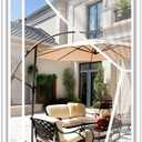 MAGZO Magnetic Screen Door White 36'' x 96'', Reversible Left Right Side Opening, Upgraded Polyester Scratch-Proof, Mesh Net for Sliding Glass/Single/Patio/French Doors with Adhesive- Hook&Loop to Hang, White