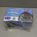 Amazon Basics 30 Gallon Multipurpose Drawstring Trash Bags, 20% Post Consumer Recycled, Black with Red Drawstring, 50 Count