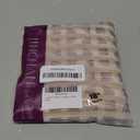 jinchan Valance Curtain Linen Textured Striped Window Curtain for Living Room Light Filtering Ticking Stripe Farmhouse Valance for Kitchen Rod Pocket 1 Panel 16 Inch Tan on Linen 1 Panel