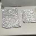 2 Packs 12 x 72 inches Sequin Table Runner, Silver Glitter Table Runner for Birthday Party Supplies Wedding Engagement Baby Shower Holiday Celebration Event Decorations