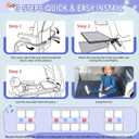 Gocozy Toddler Airplane Bed, Travel Essentials for Kids, Soft Toddler Airplane Travel Essentials with Sticker Book, Grey