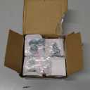 Crystal Drawer Pulls and Knobs 4 PCS,Brushed Nickel Glass Knobs for Cabinets and Dresser,Bathroom Kitchen Cabinet knobs,Octagon