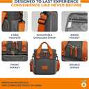 Lunch Box Insulated Lunch Bag for Men, Women  Waterproof Reusable Cooler Bag with Adjustable Shoulder Strap for Men Women Kids  Ideal for Office Work School Picnic (Grey) (Gray)