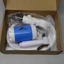 Portable Camping Shower Outdoor Camp Shower Pump,Upgrade Rechargeable Electric Shower Pump with Intelligent Digital Display Multiple Spray Modes for Camping, Hiking, Traveling,RV (Blue)