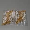 120 pcs 4.7 in long White heart Bamboo Cocktail, Heart Toothpicks for Appetizers, Natural Bamboo Food Picks for Valentines Day,Propose Marriage,Wedding Party.
