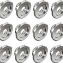 Retrofit Recessed Fire Sprinkler Escutcheon 1/2 in. IPS - Split 3 Piece in Chrome Plated - Depth Adjustment Range up to 3/4 in. for Fire Sprinkler Trim