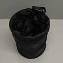 Car Trash Can, 2 Packs Mini Collapsible Pop-up Car Garbage Can, Waterproof Hanging Car Trash Bag with Velcro, Car Trash Bin, Black