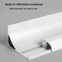 JARBIH 3.3Ft/1 Meter Led Aluminum Profile Light Linear, Led Channel Holder, 10PACK