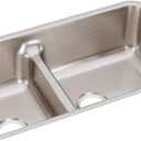 Elkay ELUHAQD32179 Lustertone Classic 40/60 Double Bowl Undermount Stainless Steel Sink with Aqua Divide, 36