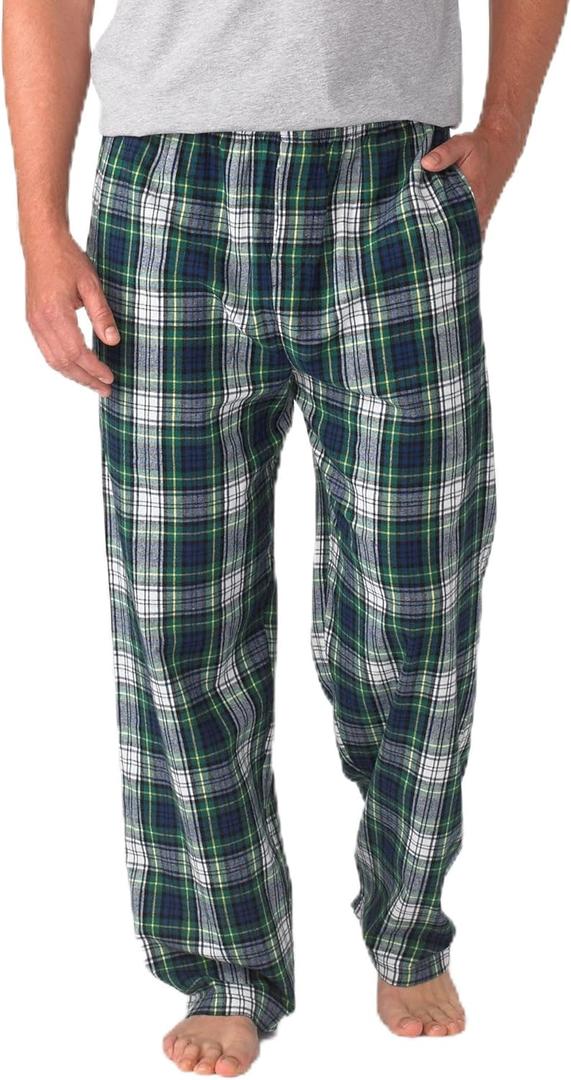boxercraft Double-Brushed 100% Cotton Harley Flannel Pants (Large, Gordon Plaid)