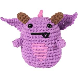 Utook Halloween Crochet Kit for Beginners，Crochet Starter Kits,Crochet Kits for Beginners Adults and Children, with Instructional Videos and Paper Tutorials, Holiday Gifts (Little Devil)