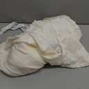 Magic Bed Skirt King Size 16 Inch Drop 100% Cotton Blend No Mattress Lifter Wrap Around Bed Skirt with Pleated Split Corners - Color Cream