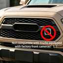 Front Grill for Toyota Tacoma SR/SR5/TRD 2016-2023 | Amber Lights, With Accessories Letters ABC Matte Black Bumper Grille Not compatible with trucks equipped with factory front cameras
