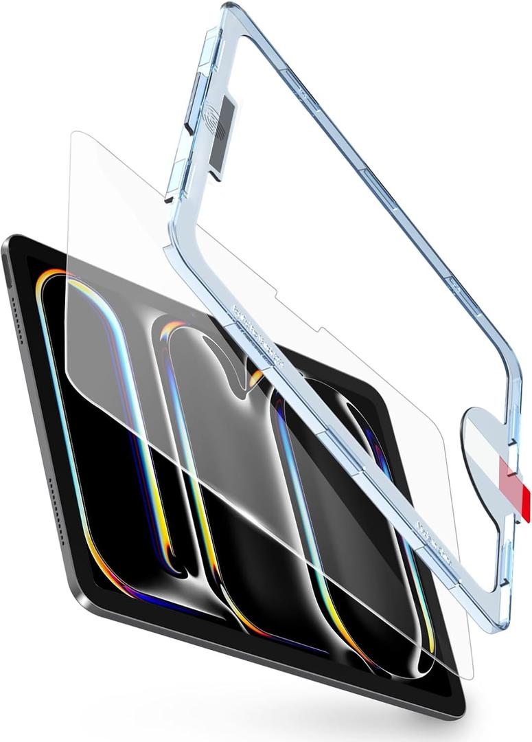 bersem Screen Protector Compatible with iPad Pro 13 Inch M5 2025 / M4 2024, Tempered Glass, Ultra Clear, Anti-Scratch, Case Friendly, EZ Kit, 1 Pack