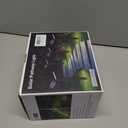 EMANER Solar Lights Outdoor 2-Pack, 2000LM Big Solar Light, Cool and Warm White Pathway Light Warm & Cool White, Dusk to Dawn Stay On Walkway Lights 2200mAh for Garden Sidewalk Yard (Black)