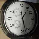 16 Inch Outdoor Clocks, Metal-Frame Outdoor Clocks Waterproof, Silent Outdoor Wall Clock for Patio Pool, Bronze