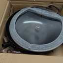 WANGYUANJI Carbon Steel Wok with Lid, 13.4" Hand Hammered Stir Fry Pan with Detachable Wooden Handle, Flat Bottom Wok Pan for Electric, Induction & Gas Stoves, No Coating (Black)