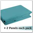 Turquoize Aqua Blackout Curtains for Bedroom 54 Inch Length 2 Panels Grommet Curtains for Living Room Energy Saving Window Treatment Panels for Bedroom Thermal Insulated Drapes, 42W x 54L, Aqua