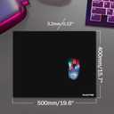 Glass Mousepad with Hard Surface for Gaming, Ultra Smooth Mouse Mat, Water-Resistant Large Mouse Pad Precision Speed Control for Esport Games/Office, Black XL(15.7’’×19.6’’), 19.6L x 15.7W inches