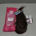 REECHO Invisible Wire Hair Extensions with Transparent Headband Adjustable Size Removable Secure Clips in Straight Secret Hairpiece for Women (20 Inch (Pack of 1), Dark Brown with Copper Highlights)