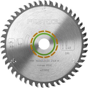 Festool Fine Tooth Saw Blade, 160 x 2.2 x 20 W48