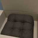 GOFORIT Chair Cushions,Tufted Shredded Memory Foam Chair Pads, Non-Slip Seat Cushions with Removable Cover,16'' x 16'', Brown