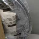 SONGMICS 50.2-Gallon (190 L) Laundry Basket with Wheels, Rolling Round Heavy-Duty Laundry Hamper Cart with Steel Frame and Removable Bag, 2 Locking Wheels, Cream White and Metallic Silver URLS01MZ