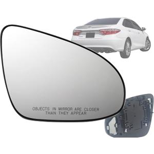 APA Replacement for Exterior Rear View Mirror Glass 2012-2014 Camry L & LE/Camry Hybrid LE Model Non-Heated Passenger Right Side 8791706400 TO1325118
