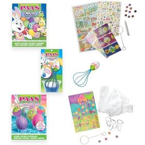PAAS Easter Egg Decorating Bundle, Includes 1 Deluxe Kit, 1 Mermaid Tails Egg Dying Kit, and PAAS Whiskers for Easy Egg Dying, Food Safe Dye for Family Easter Activity (3 Piece Bundle)
