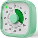 Visual Timer, Pomodoro Timers for Kids Adults, 60-Minute Countdown Desk Timer for Productivity, Silent ADHD Timer for Kids Toddlers, Kitchen for Cooking (Cyan)