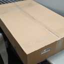 HOOBRO Dog Crate Furniture, 36.6" Heavy Duty Dog Kennel with Sliding Barn Door, Wooden Dog Cage Indoor, Decorative Side End Table for Small/Medium Dogs, Greige and Black GY162GW03G1