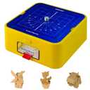 | Kid-Safe Cardboard Cutting Toy for Ages 4+ | STEM Educational Electric Craft Tool with Lighted Scrap Drawer & Durable Aluminum Panel