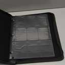 9 Pockets Trading Card Binder with Sleeves Card Organizer, 900 Double Sided Pocket PU Card Collection Binder, Baseball Binder,for Sports Card, MTG, TCG Yugioh Card (Black)
Black Binder With Sleeves