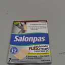 Salonpas Maximum OTC Strength Lidocaine 4% Pain Relieving Flex Patch, Apply for Up to 8 Hours, Unscented, Thin, Flexible, Lightweight, Patch Stays in Place, 7 Patches