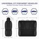 Skechers Memory Foam Car Seat Covers, Air Cool Mesh Thick Seat Covers, Airbag Compatible Car Seat Cover, Automotive Comfort Protection for Most Cars,Vans,Trucks, SUVs,Black