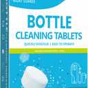 Thermos Cleaning Tablets,Bottle Cleaning Tablets,Stainless Steel Cleaner,for  Hot Water Bottle,Coffee Pot,Glass,Tumbler,30 pc, also can clean dentures.
