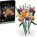 LEGO Botanicals Flower Bouquet Building Set - Artificial Flowers for Decoration for Home and Display, Ages 18+ - Small Fake Flowers for Table, Desk, Office - Gift for Birthdays - 10280