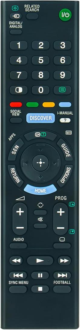 RMT-TX101P Replace Remote Control fit for Sony BRAVIA LED Full HD TV KDL-32W700C KDL-48W700C KDL-40W700C, Sub Remote RMT-TX101A RMT-TX101T RMT-TX101U