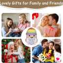 7 x Funny Knitted Wool Doll Toy with Positive Card, Creative Cute Mini Crochet Positive Potato Dolls Cheer Up Gift for Family Kids Friends Encouragement Decoration (A- Little Reminder from Potato)