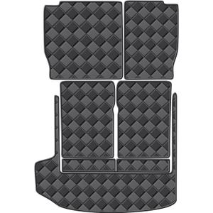 Cargo Mat for Cadillac XT6 2020-2026 7 Seats Trunk Mat & 2ND+3RD Row Rear Backrest Mat, All Weather Rear Cargo Liner Back Seat Cover Protector(Available with 3rd-Row Power Folding Seats)