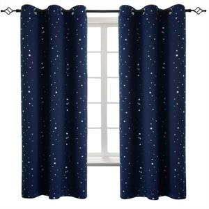 BGment Kids Blackout Curtains for Boys Bedroom, Star Curtains Thermal Insulated Grommet Window Drapes for Nursery, Set of 2 Panels (42 x 63 Inch, Navy Blue) BGment Kids Blackout Curtains for Boys Bedroom, Star Curtains Thermal Insulated Grommet Window Drapes for Nursery, Set of 2 Panels (42 x 63 Inch, Navy Blue)