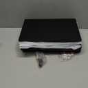 Bread Box for Kitchen Countertop Wooden Bread Storage Container Bin 2 Layer Breadbox Holder Large Capacity Keeper Vintage Farmhouse Food Organizer Pantry Shelf Acrylic Window（Black）