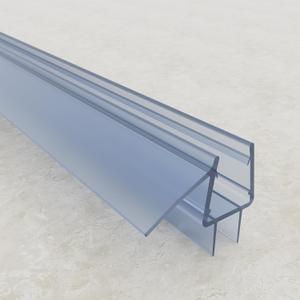 Frameless Shower Door Bottom Seal, 36" Long Shower Door Sweep for 3/8" (10mm) Glass, Clear Vinyl with Drip Rail – Prevent Leaks & Create a Waterproof Barrier